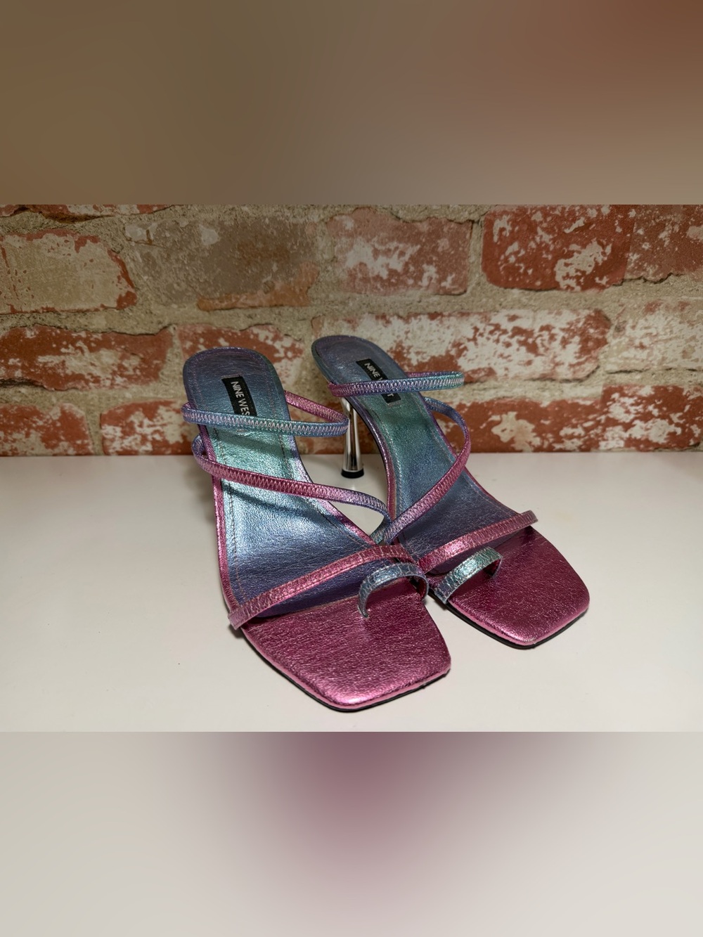 Nine West Iridescent Strappy Heels